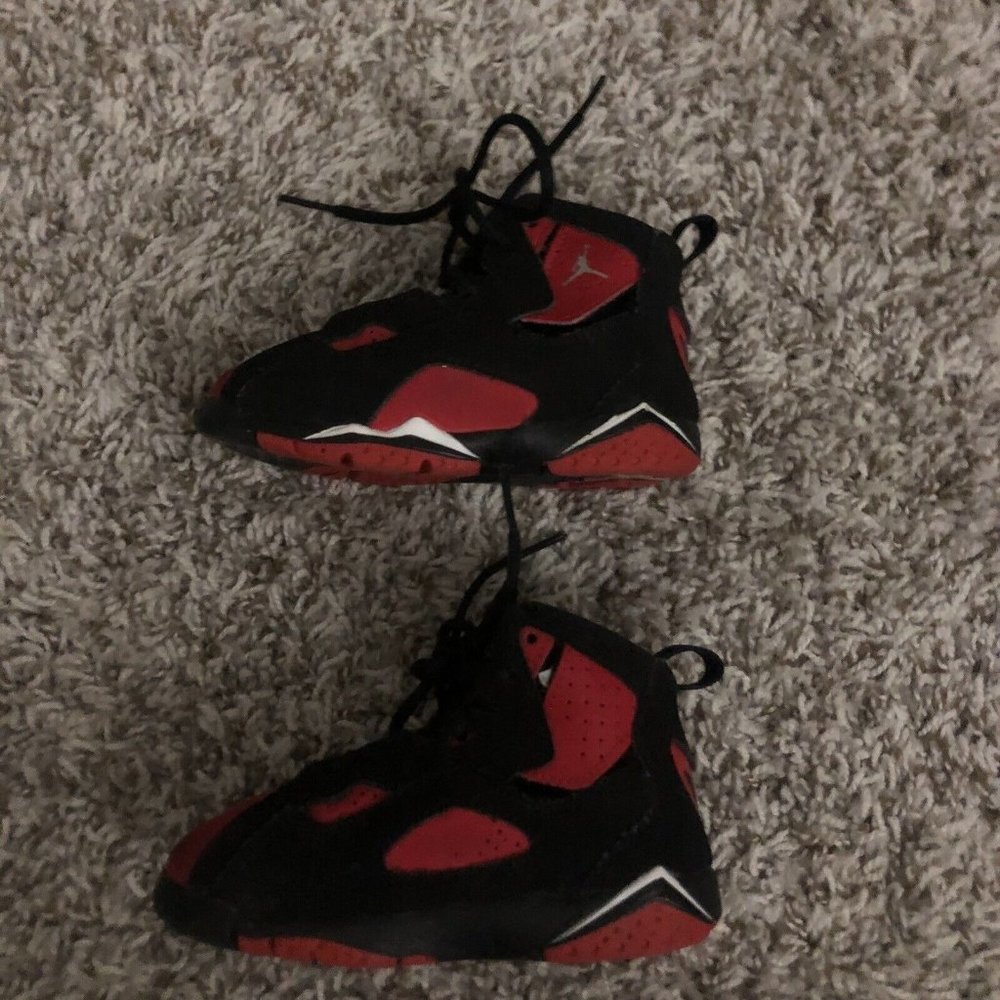 Nike Jordan True Flight Black And Red University CU4935-001 Size 7C